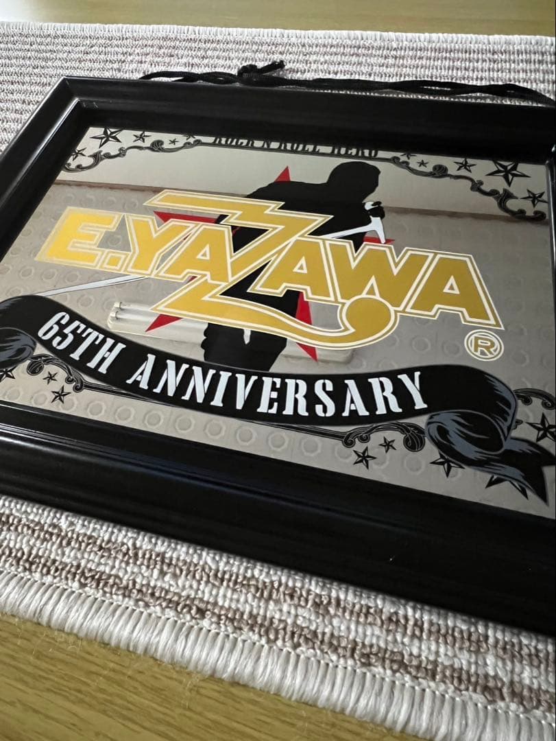 【新品未使用】矢沢永吉　65TH ANNIVERSARY パブミラー
