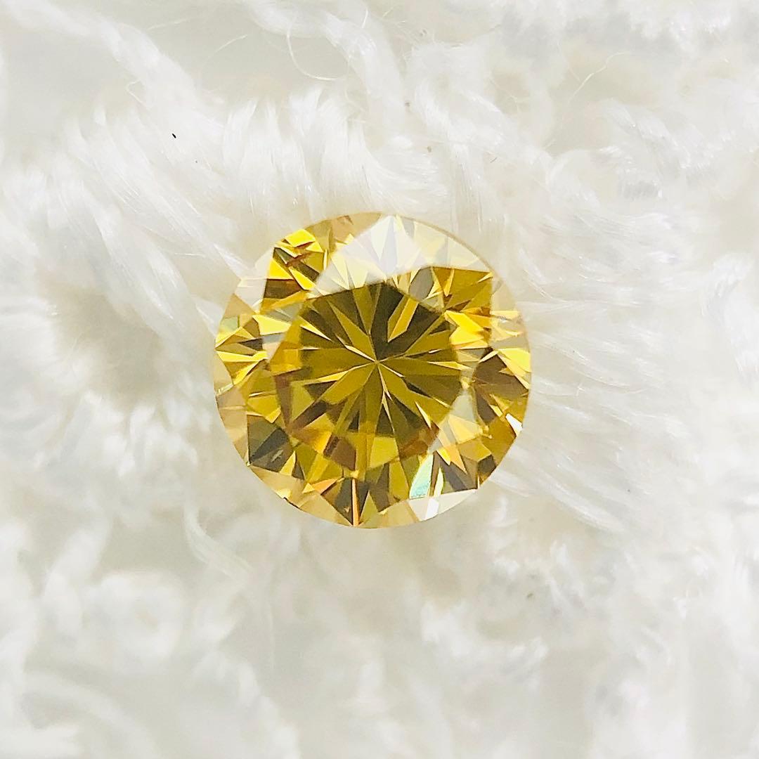 0.258ct F.D. Orangy Yellow SI-1 イエローダイヤ