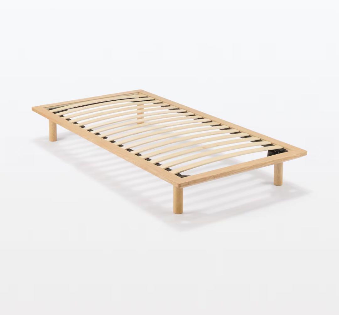 無印良品 木製ベッドフレーム オーク材突板 シングル