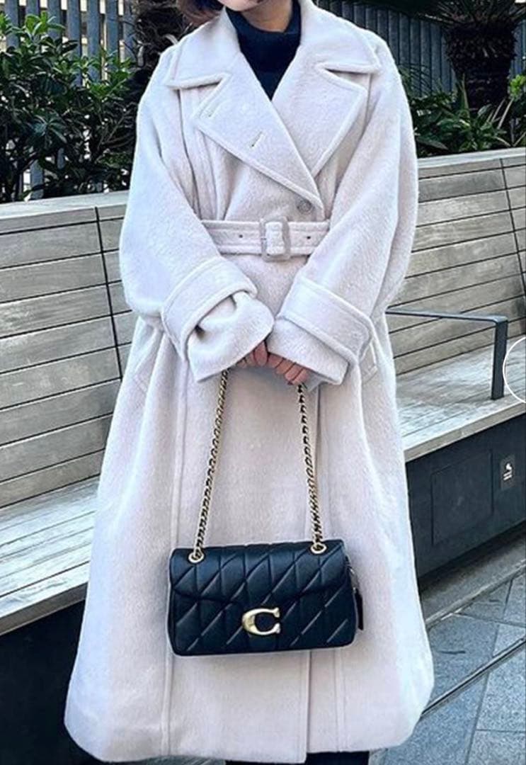 【新品】COACH タビー ショルダー バッグ 26・キルティング　ゴールド