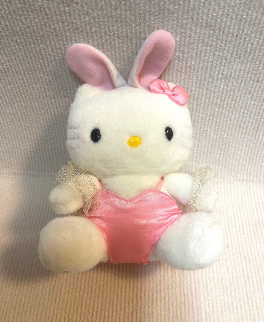 激レア·美品☆キティ バニーガール ウサギ ぬいぐるみ マスコット 1998年