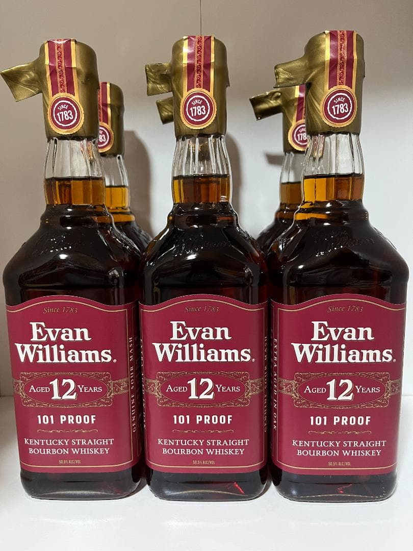 【終売品】エヴァン ウィリアムス 12年 6本セット 終売品】エヴァン ウィリアムス 12年 6本セット・Evan Williams