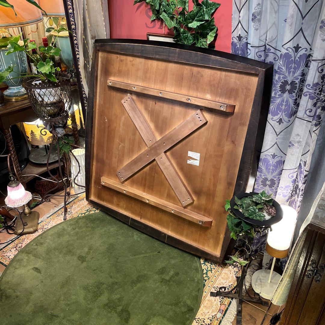 sale 1０５　ラウンドスクウェア　無垢材仕上げ　デザインレッグ