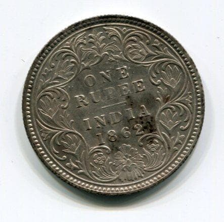 インド　1862年　１ルピー　＠103