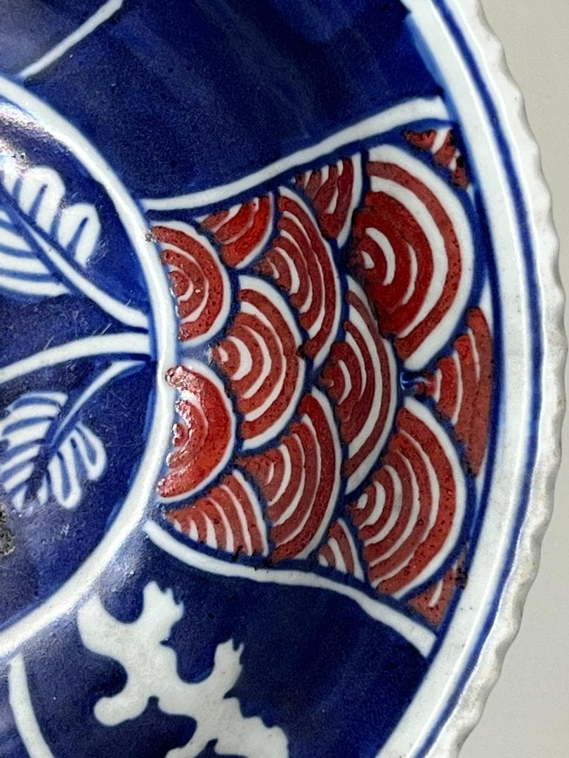 海】中国美術 清代早期 青花釉裏桃文大碗 骨董品 時代品 美術