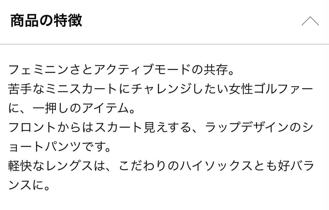 新品⭐︎ブリーフィング　ゴルフ　レディース　L スカート　パンツ　ホワイト