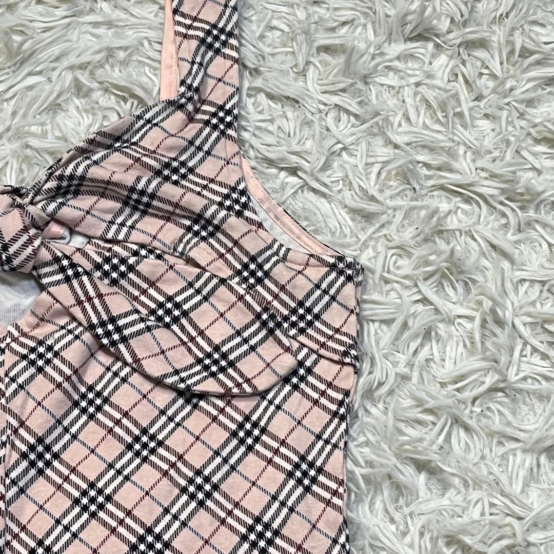 BURBERRY バーバリー　ノバチェック　リボン　タンクトップ　キャミ