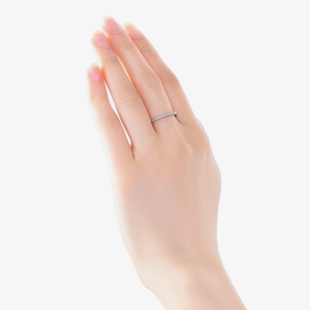 ジュエリーツツミ k10WＧダイヤモンドリング9号