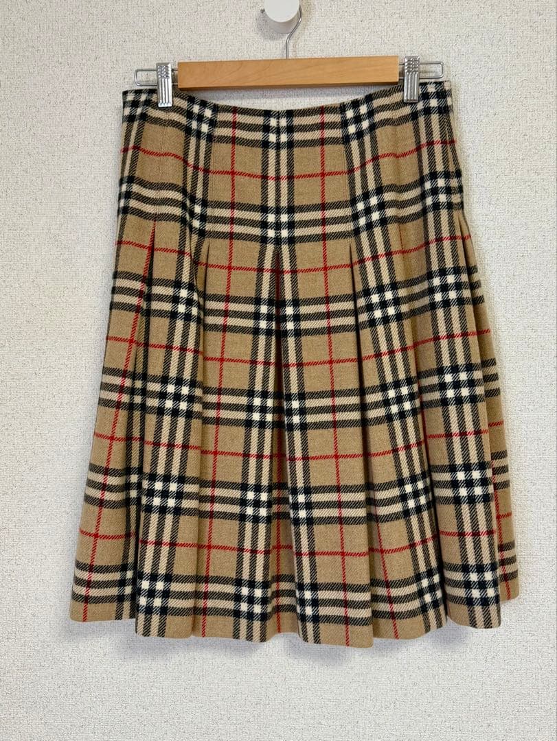 バーバリー　BURBERRY　LONDON アルパカスカート　ノバチェック　40