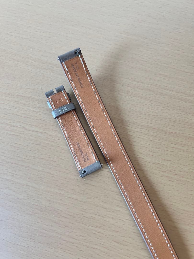 エルメス　替えベルト 《Hウォッチ》 PM 25 mm ドゥブルトゥール