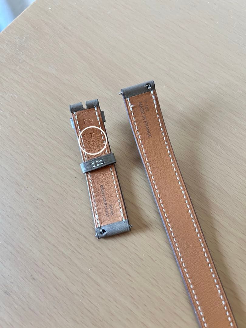 エルメス　替えベルト 《Hウォッチ》 PM 25 mm ドゥブルトゥール