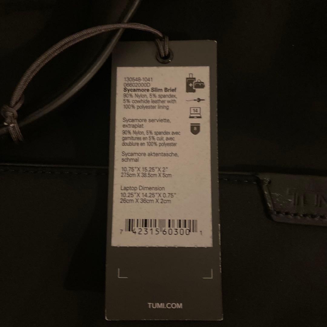 《未使用品》 TUMI ビジネスバッグ Harrison 「シカモア」スリム