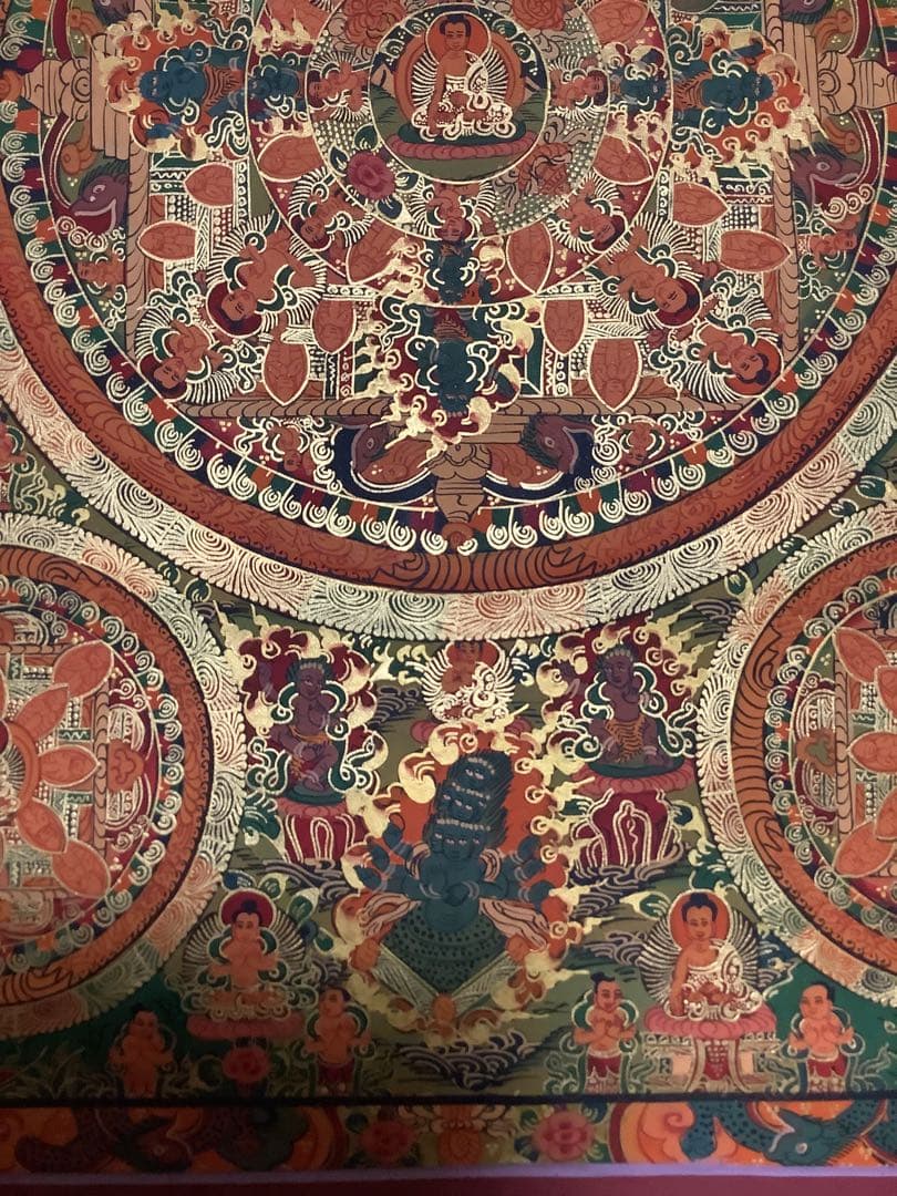 《 チベット密教　新品　1点物 》 手描き　曼荼羅　仏陀　釈迦　仏画　仏教　a7