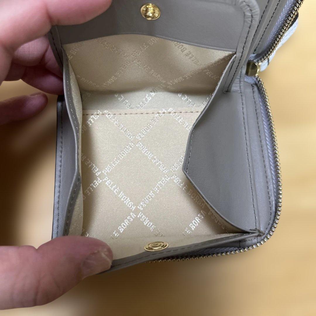 《新品》PELLE BORSA L字ファスナーミニ財布