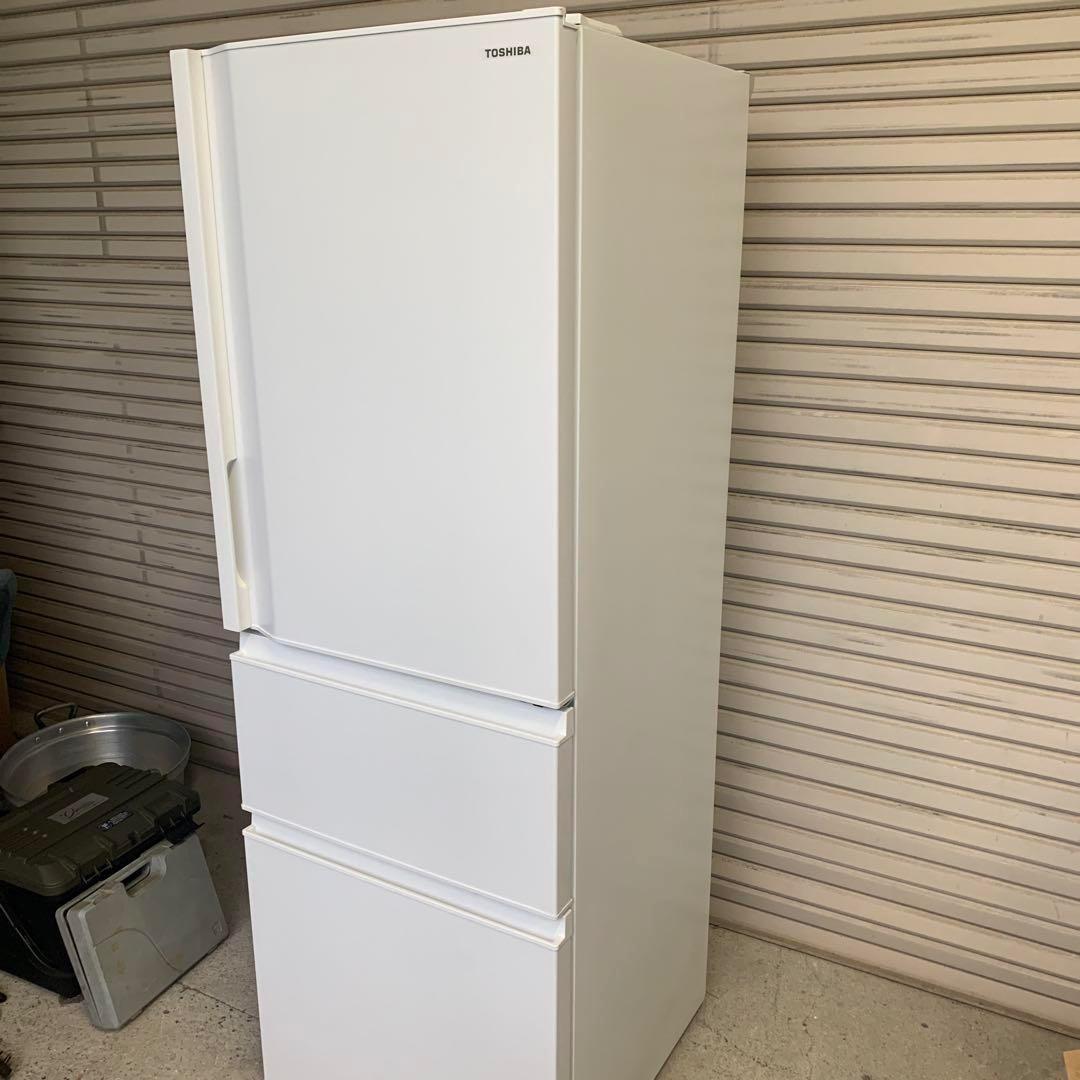 ☆2.【TOSHIBA】東芝ノンフロン冷凍冷蔵庫 ホワイト 2024年製