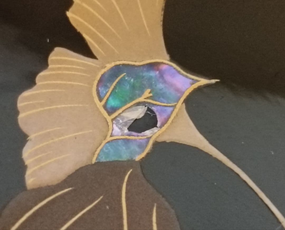 金彩銀杏に胡桃漆椀 5客揃い 汁椀