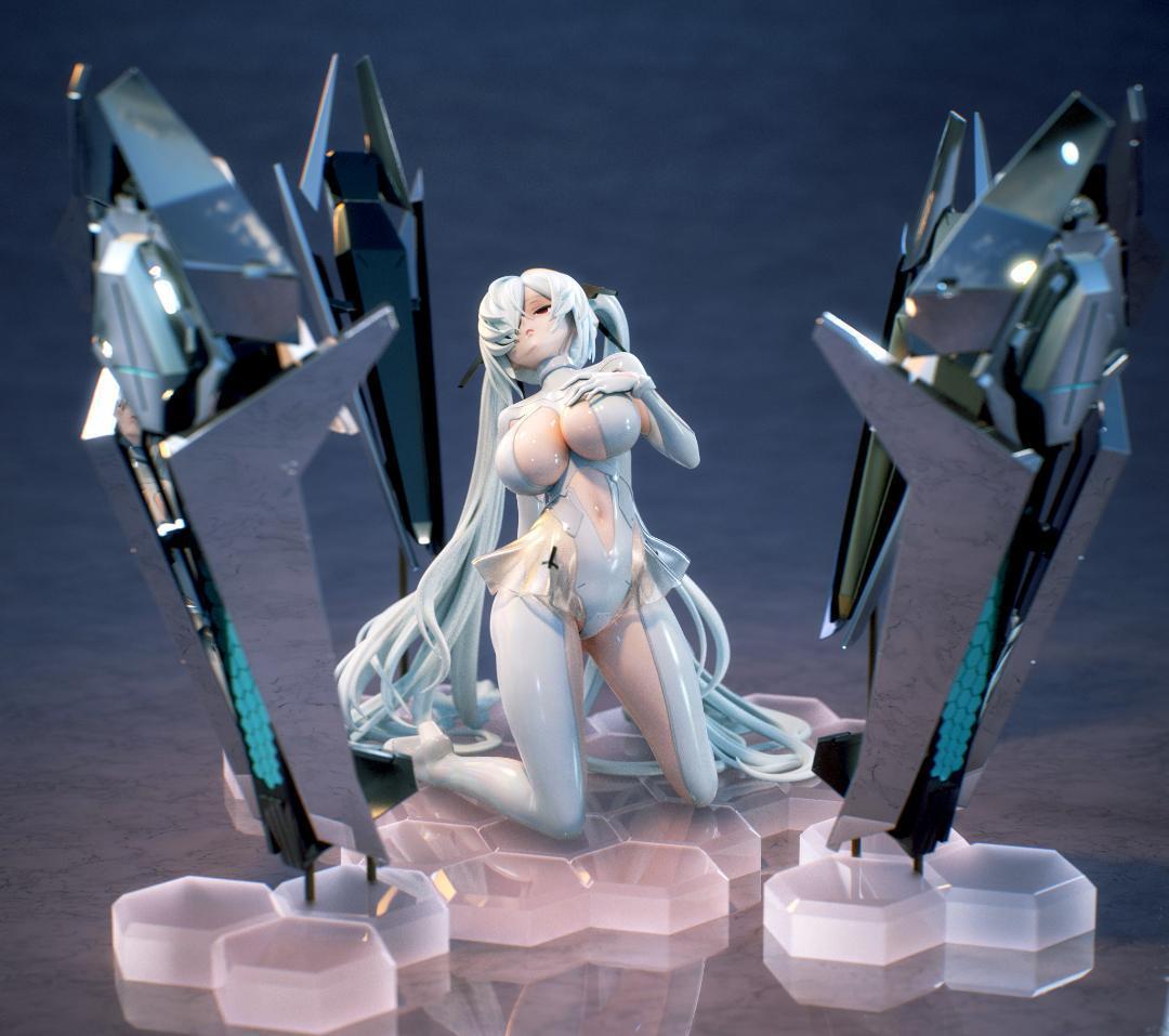 シンデレラ　ガラスの靴無し　NIKKE　1/7　未塗装未組立　ガレキ nikke