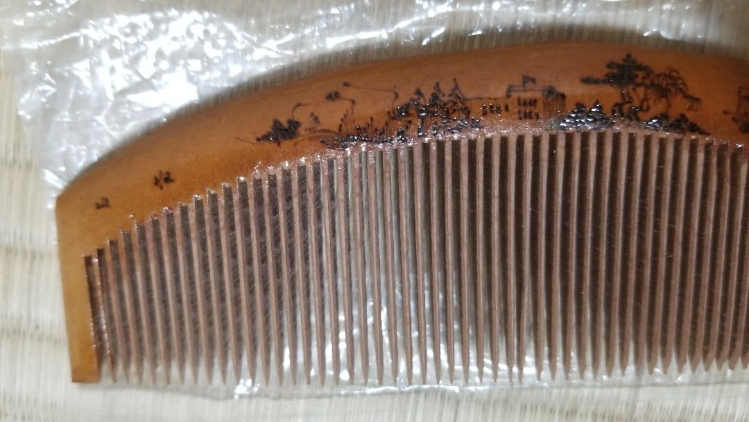 極希少品 中国 アンティーク☆木製彫刻櫛 コレクション品 天然木 古玩