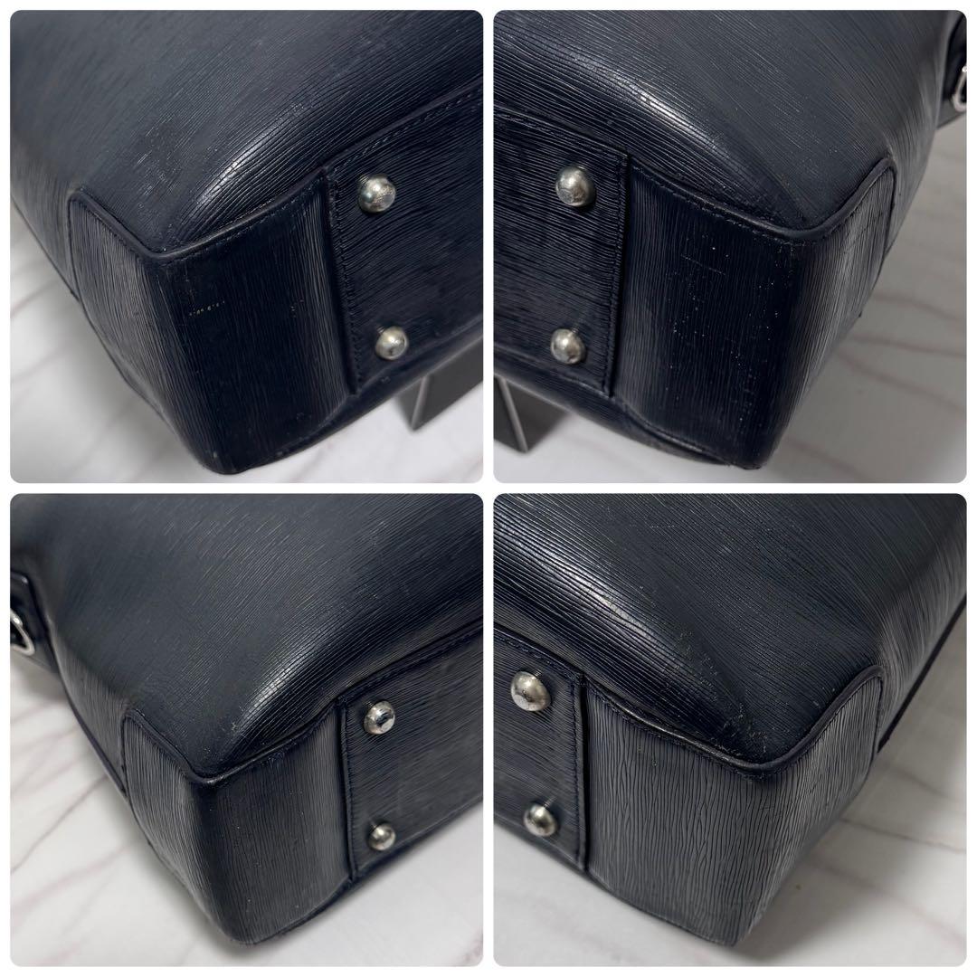 ペッレモルビダ キャピターノ 2wayビジネスバック ネイビー レザー A4PC