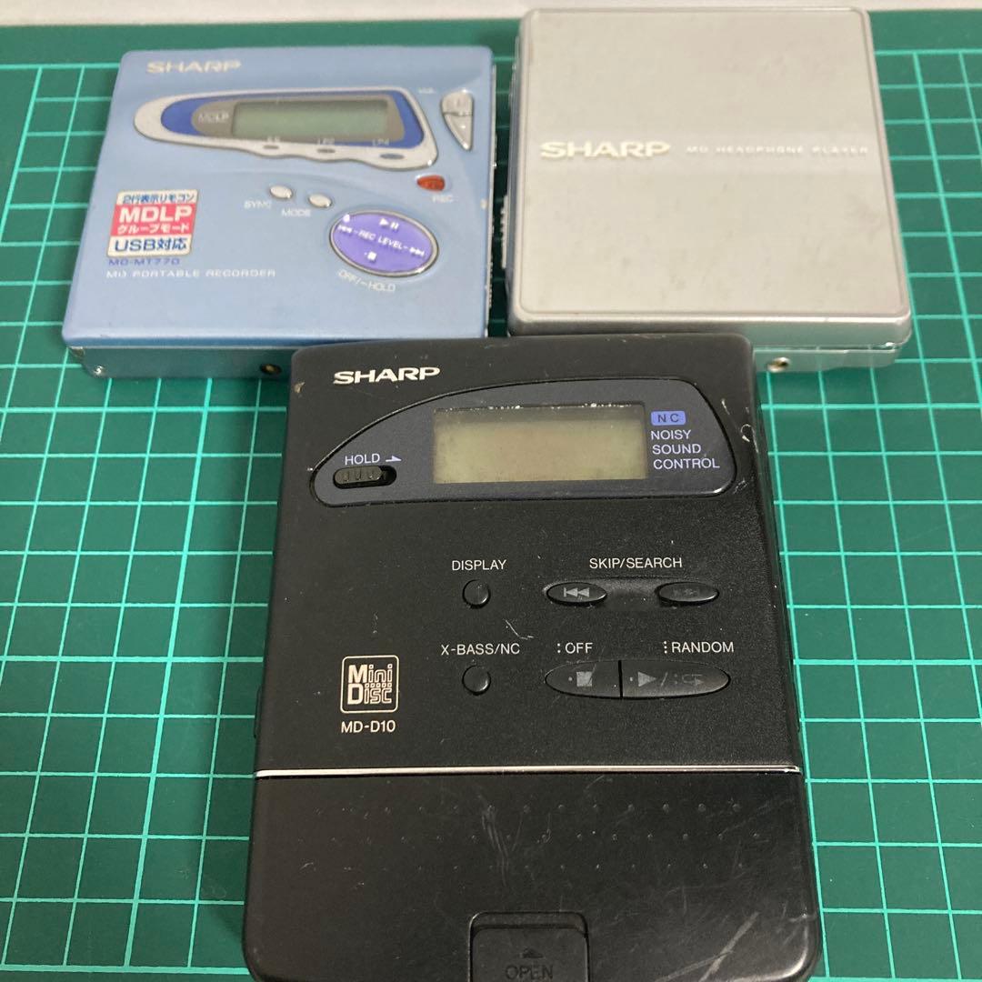 SHARP ポータブルMDプレーヤー ジャンク - メルカリ