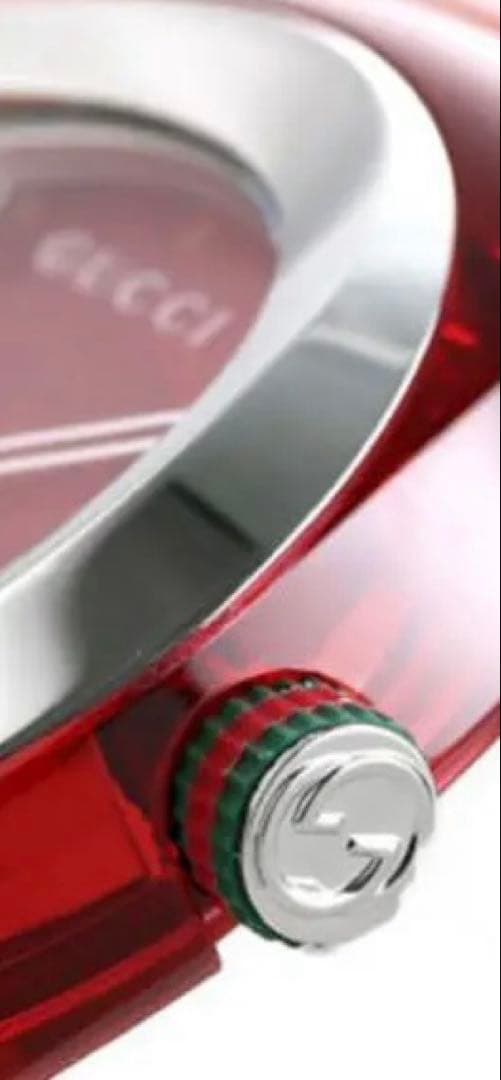 GUCCI レッド ラバーベルト 時計(メンズ)お値下げ