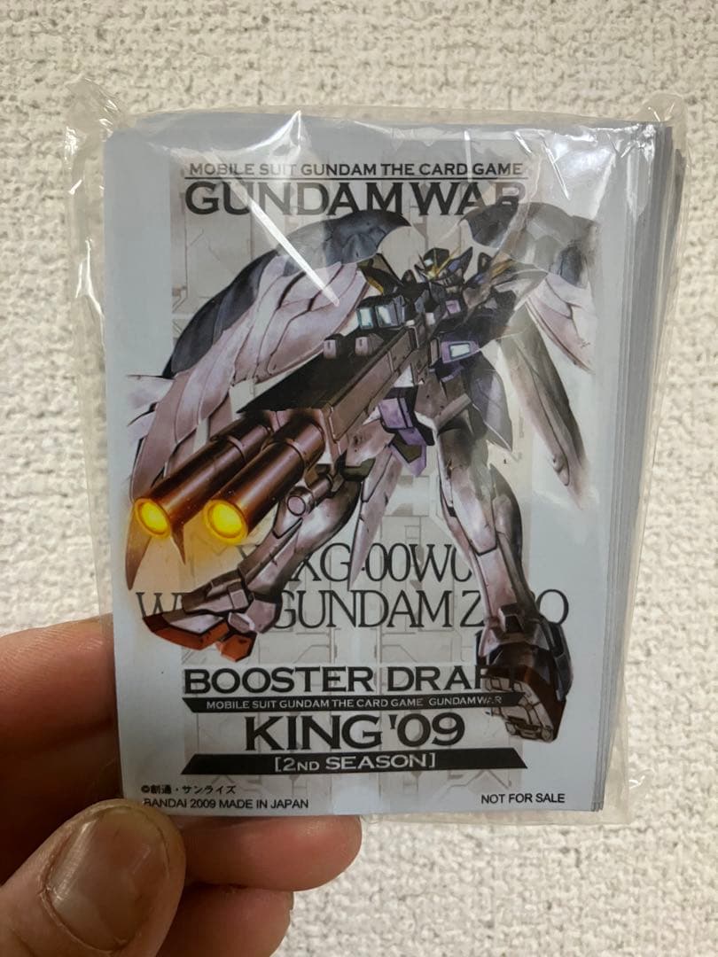 ウイングガンダムゼロカスタム スリーブ 未開封品 ガンダムウォー 大会