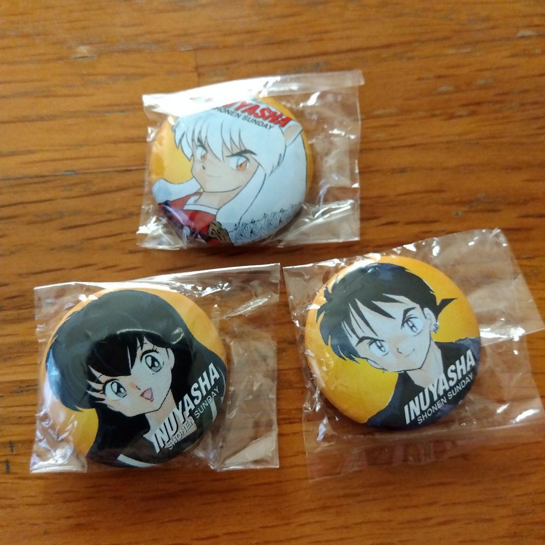 犬夜叉 缶バッジ 3個セット 犬夜叉 かごめ 弥勒 - メルカリ