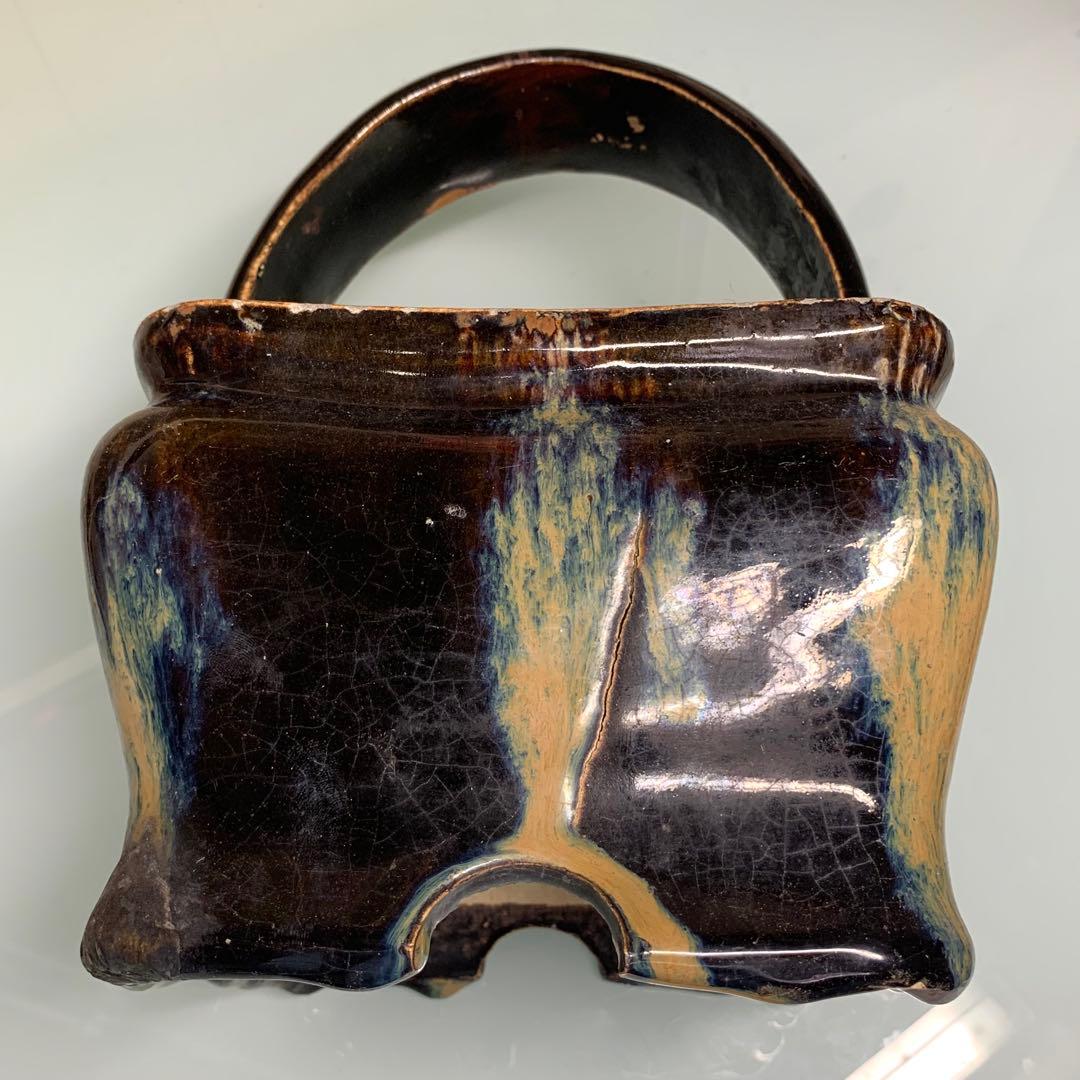 時代物　大型　日本陶器　旧家整理　用途に詳細不明　約1920グラム