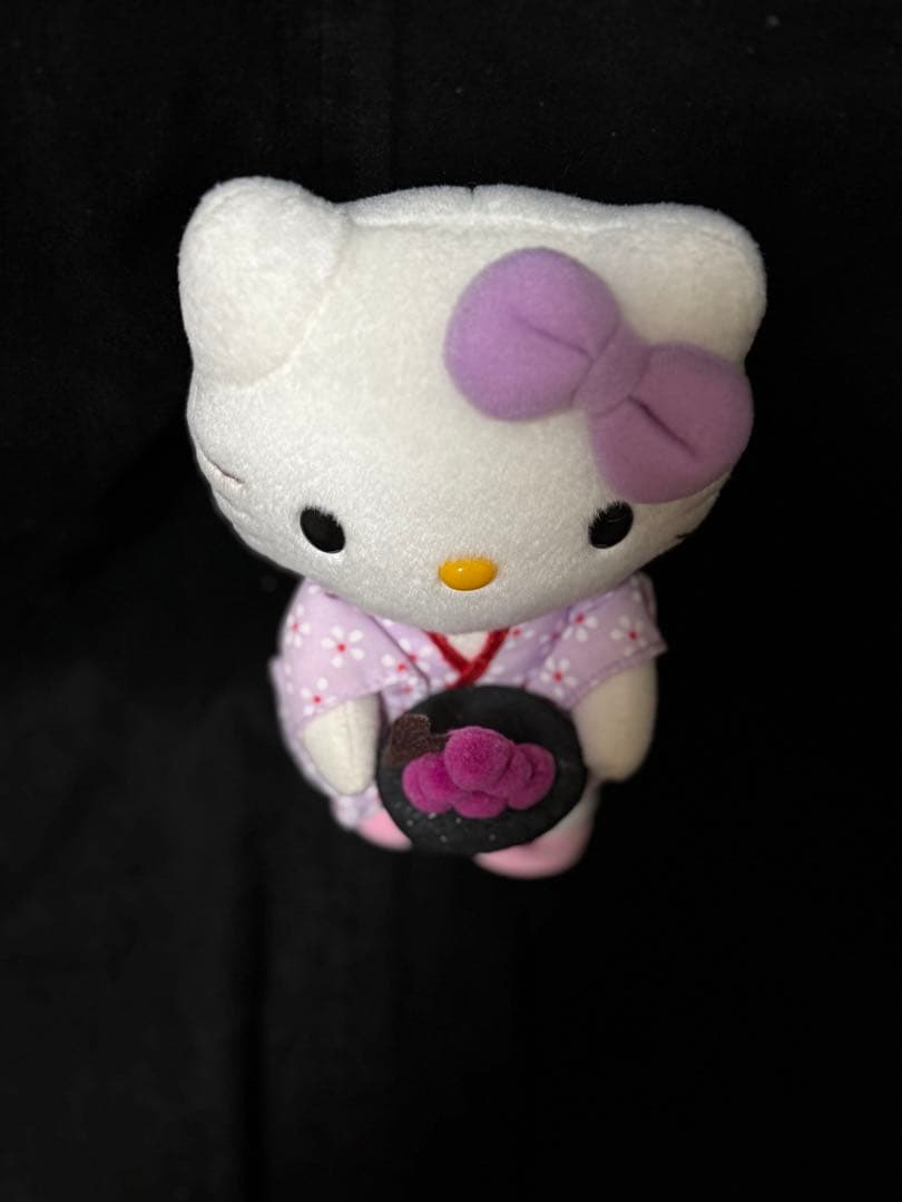 ご当地キティサンリオハローキティ着物ぬいぐるみぶどう月見限定