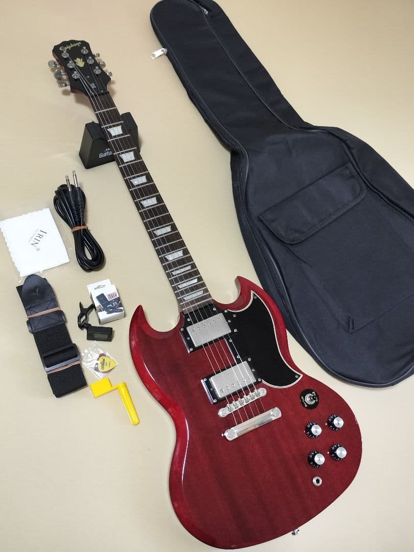 Epiphone エピフォン SG チェリー セットネックG-400 初心者最適