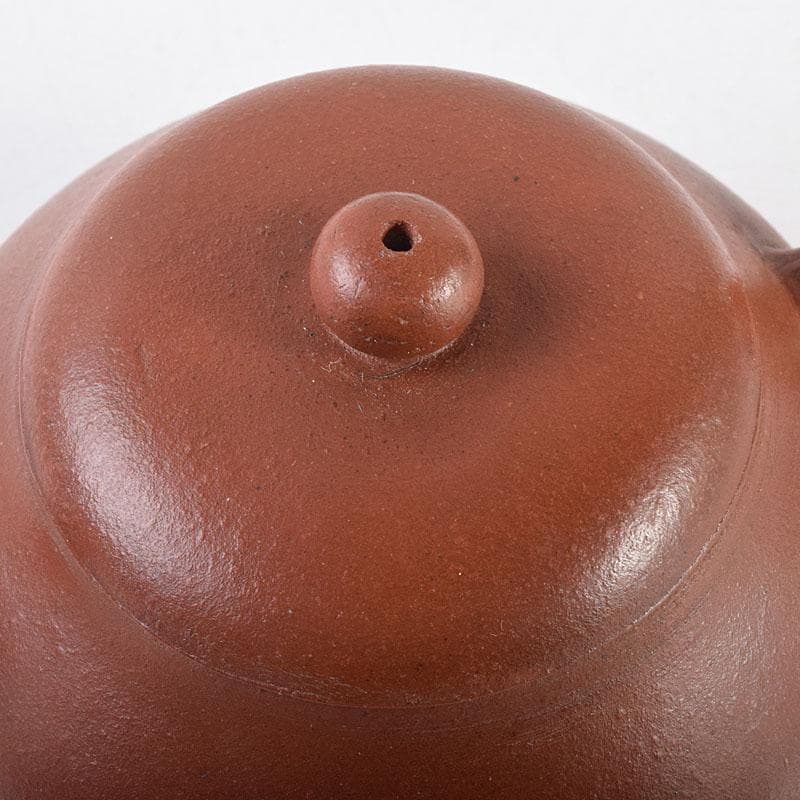 中国　孟臣製　清泉石上流　紫砂　朱泥　急須　茶壷　C　R7871