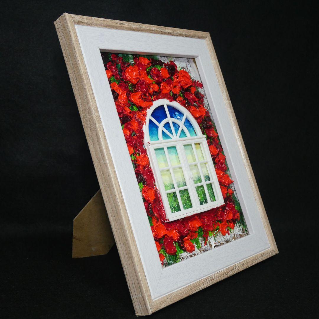 油絵 油彩 油彩画 絵画 絵【窓の先】