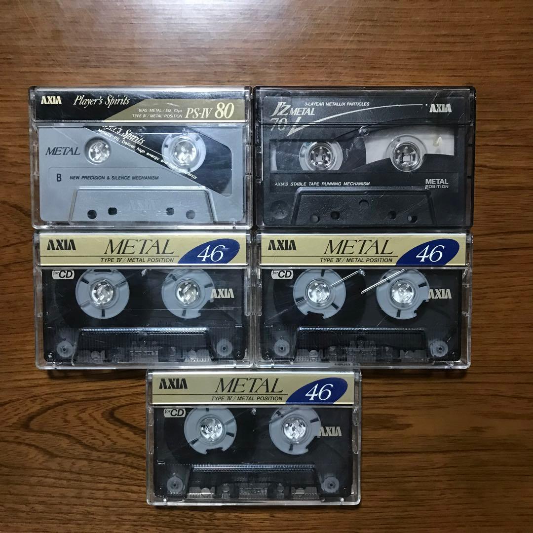 AXIA カセットテープ メタル PS-Ⅳ J'Z METAL 合計5本 - メルカリ