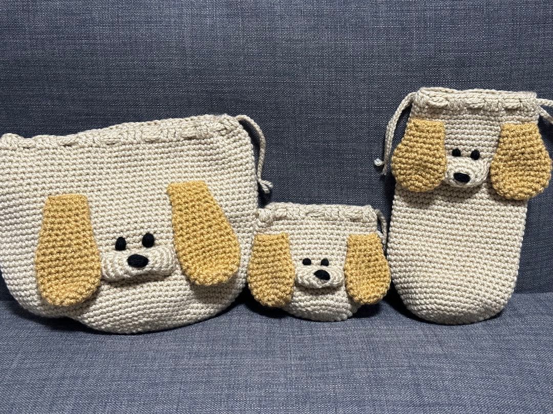 ハンドメイド　巾着袋　ペットボトルカバー