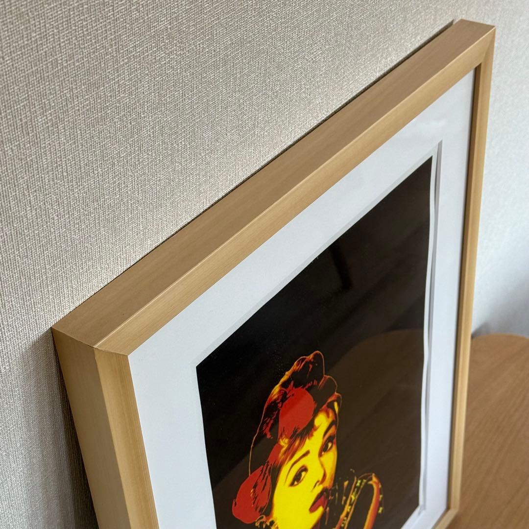 【世界限定100枚】額装付きアートポスター　オードリーペップバーン NYC