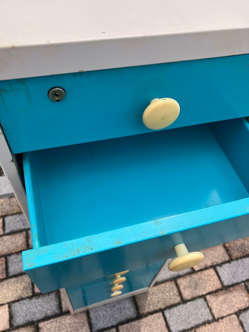 TOHO スチール キャビネット 引き出し 事務用品 レトロポップカラー