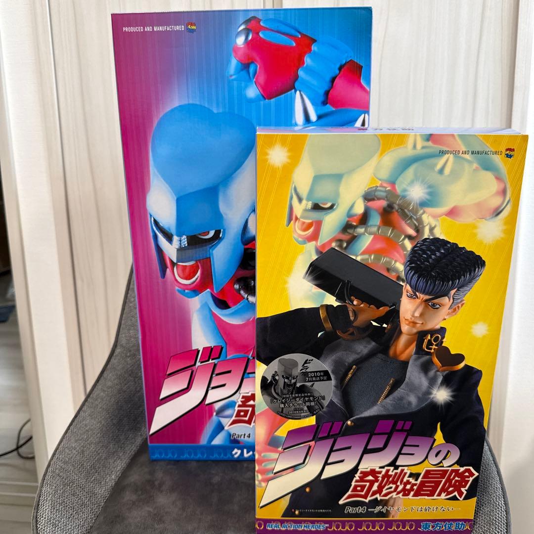 ジョジョの奇妙な冒険4部 RAH2体セット東方仗助、新品クレイジーダイヤモンド