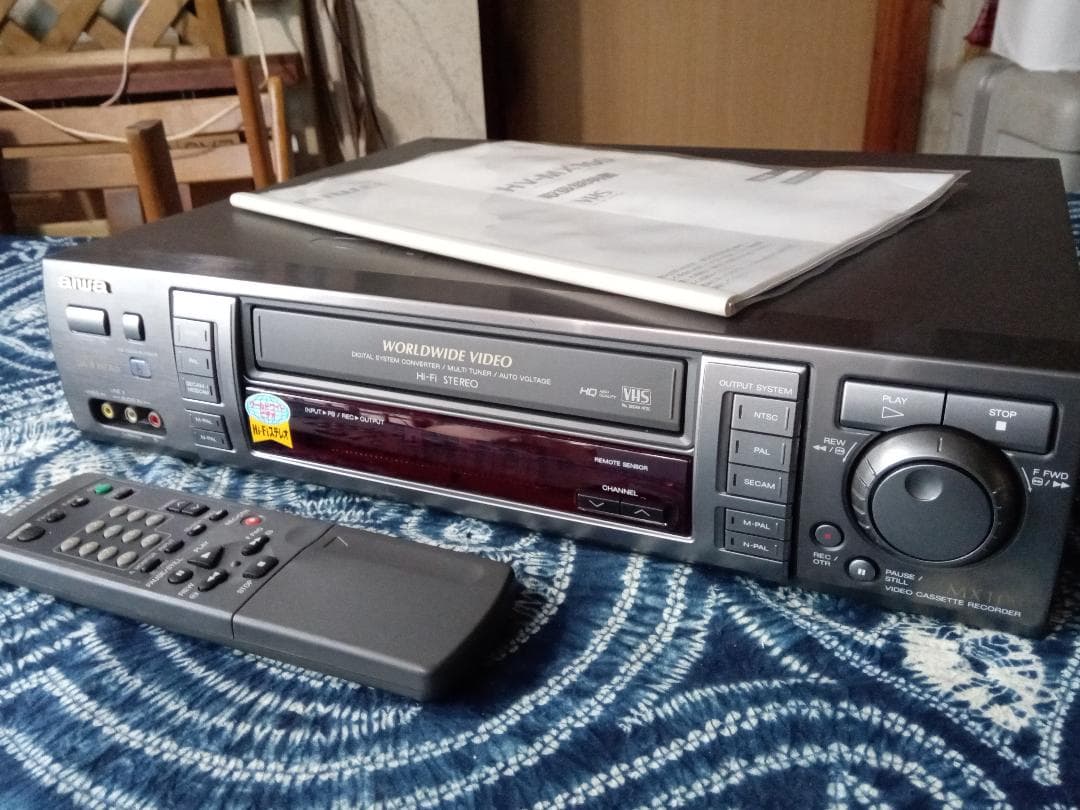 【ジャンクですが美品】ワールドワイドビデオ aiwa HV-MX100VHS Yahoo!オークション - ワールドワイド ビデオデッキ AIWA HV-MX100 ジ