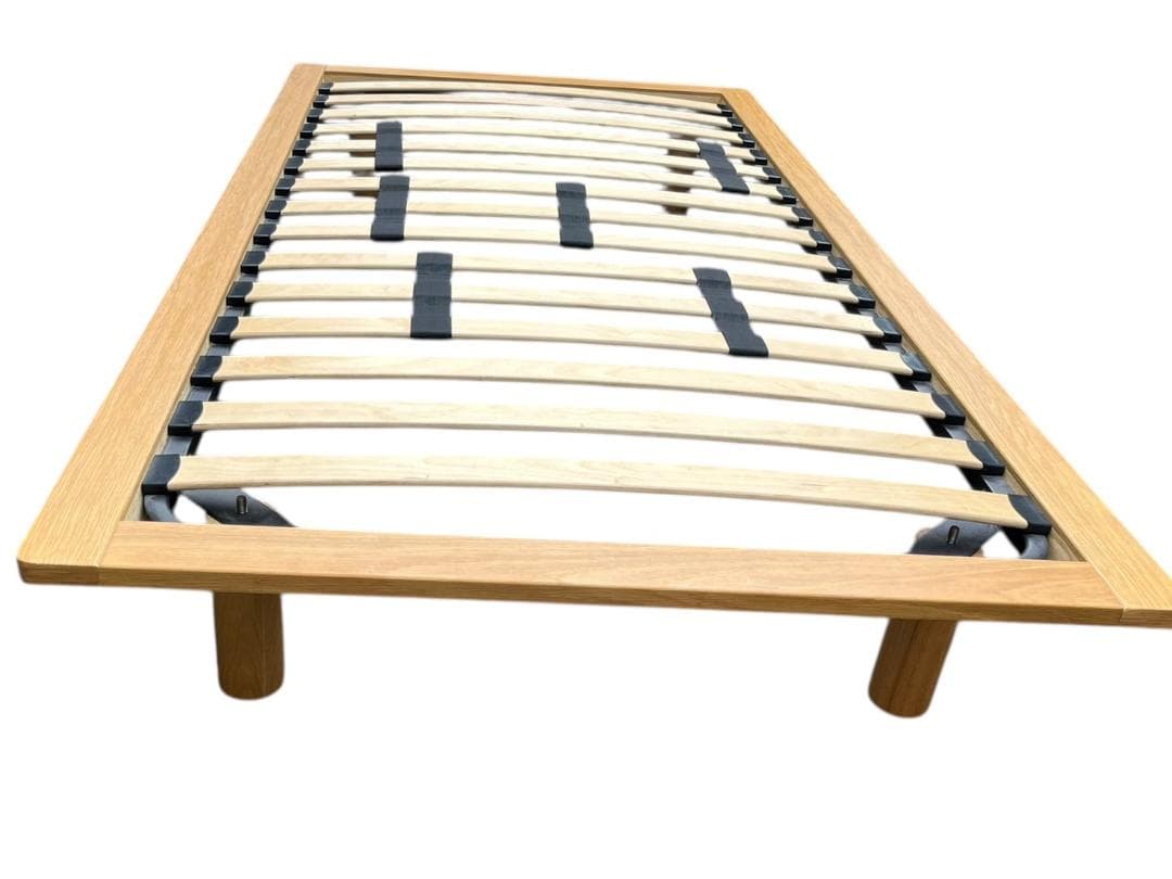 無印 ベッドフレーム オーク材 木製　シングル 美品