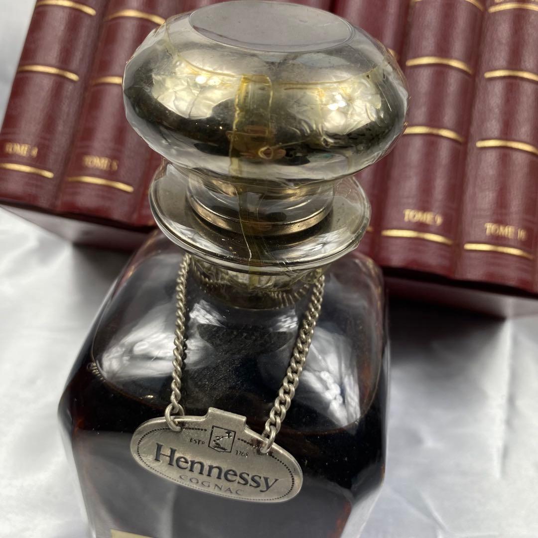 レア ヘネシー ライブラリー デキャンタ シルバートップ ブランデー 古