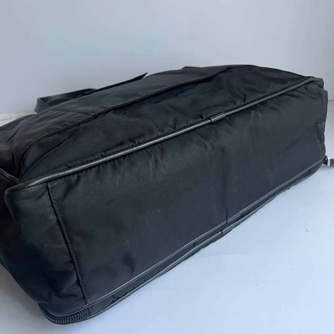✨️極美品✨️ PRADA ビジネスバッグ　ハンドバッグ　ナイロン　レザー　黒