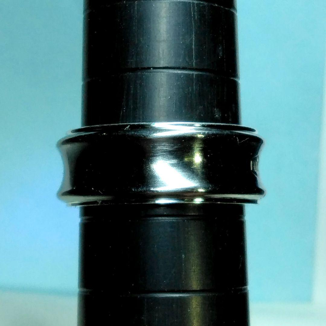 ティファニーシルバー＆チタン ナローリング　15.5号　新品仕上げ