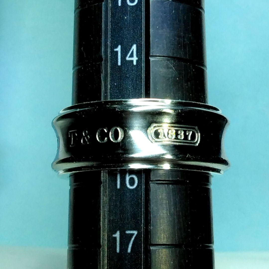 ティファニーシルバー＆チタン ナローリング　15.5号　新品仕上げ