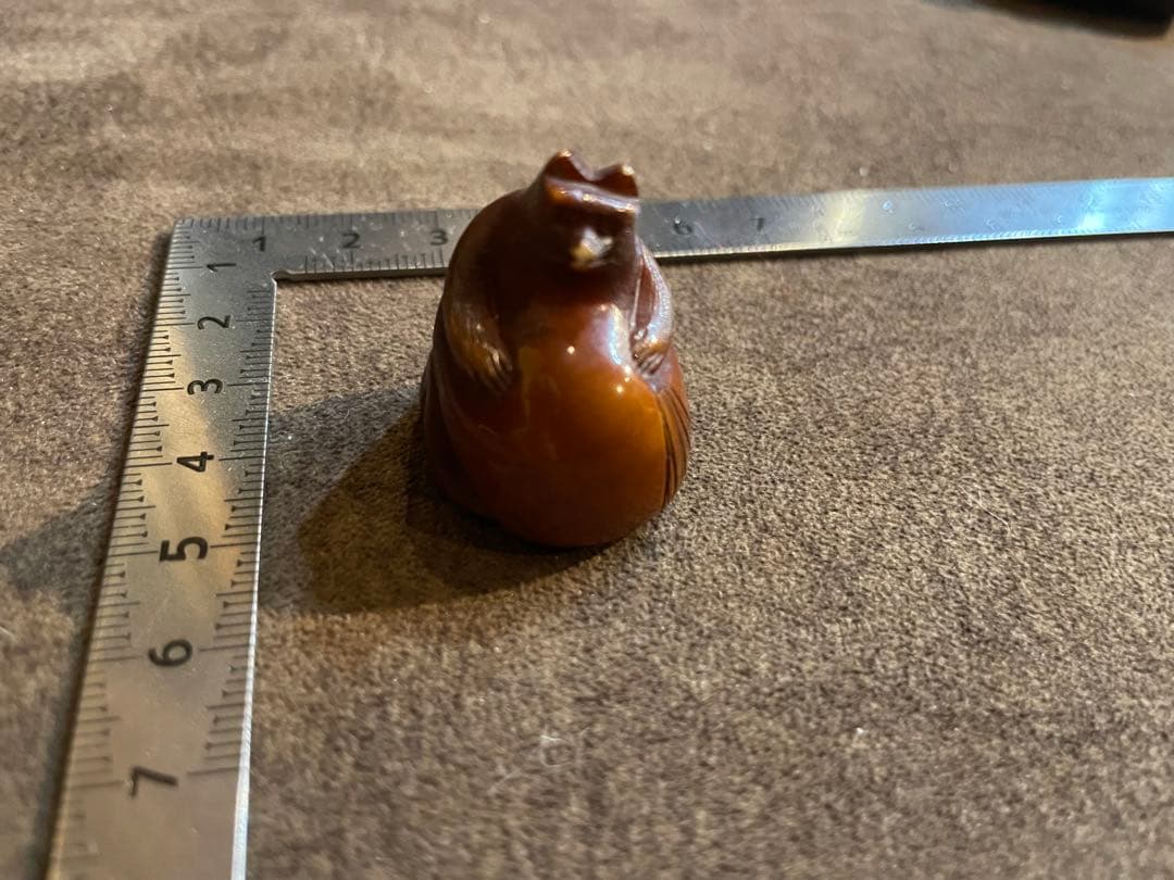 根付 狸 骨 牙等天然素材 銘あり 虎牙彫根付 文化遺産オンライン