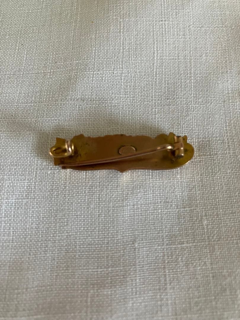 フランスヴィンテージ 天使とバタフライのブローチ アールヌーボー