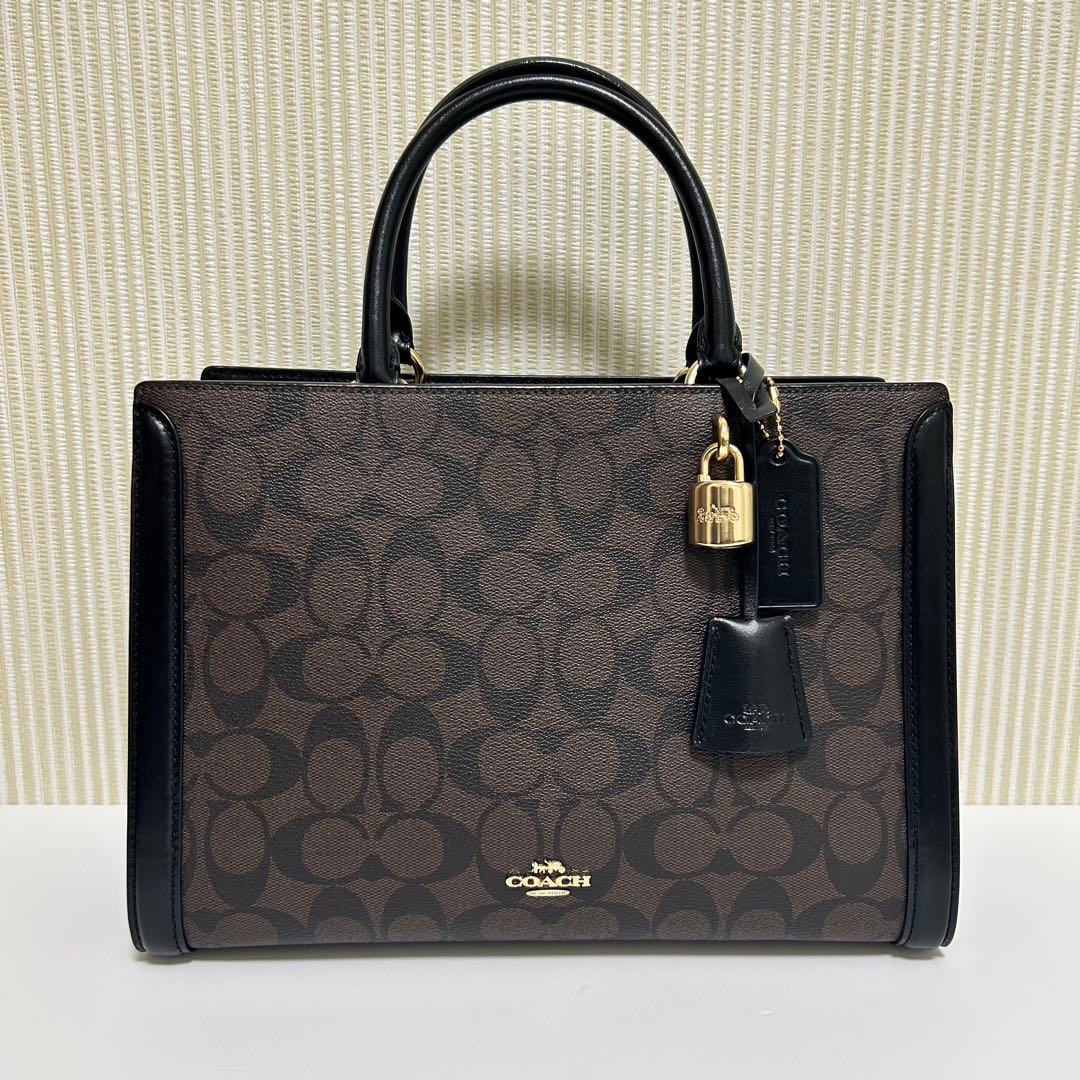 COACH シグネチャー 2WAY ハンドバッグ