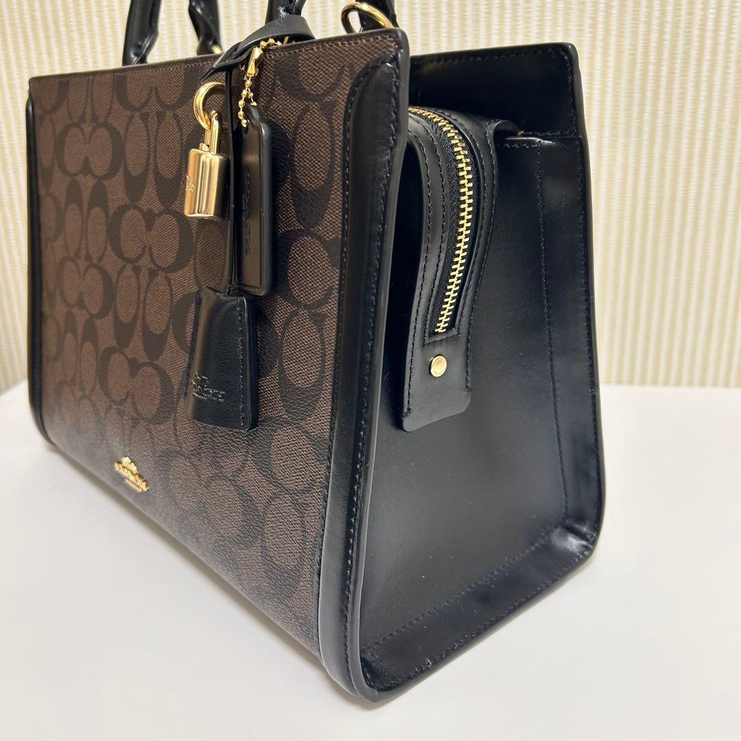 COACH シグネチャー 2WAY ハンドバッグ