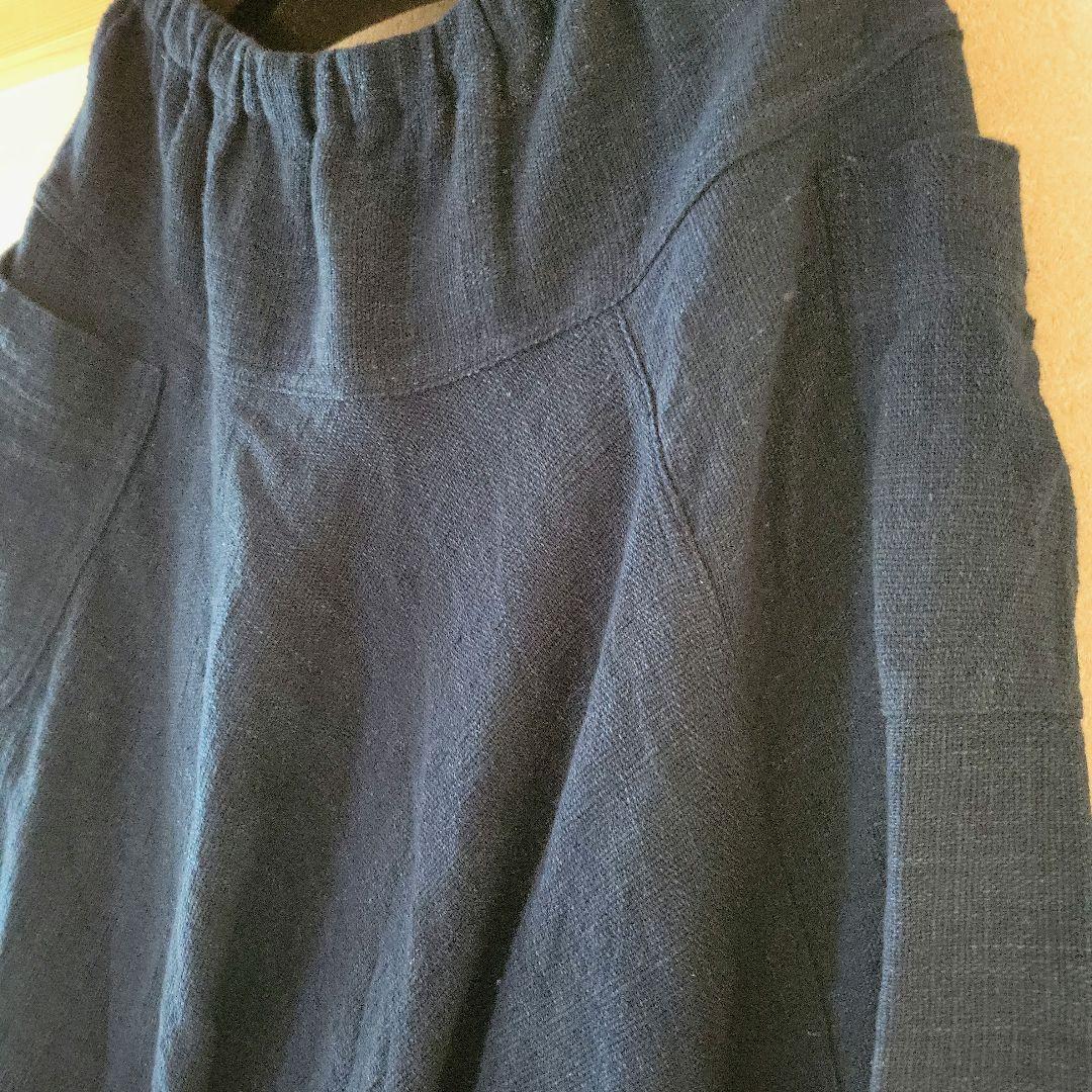 うさとの服　藍染　インディゴ　自然素材　2回着用