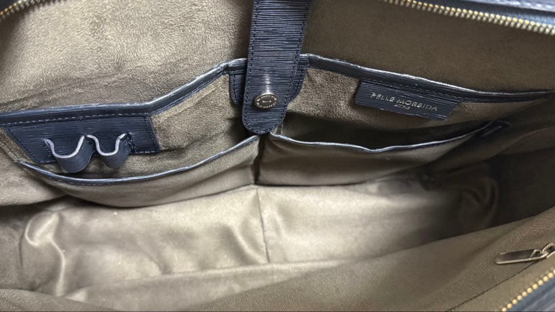 PELLE MORBIDA ペッレモルビダ　CA201 ビジネスバッグ　ネイビー