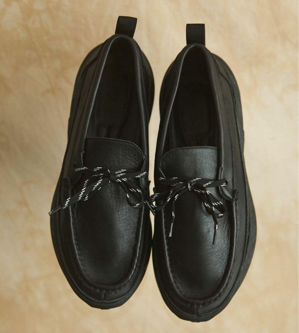 VIBRAM×OPENING ACT ボリュームリアルレザーモカシンスニーカー